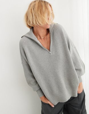 This Cute Quarter-Zip Oversized Sweater Is on Sale