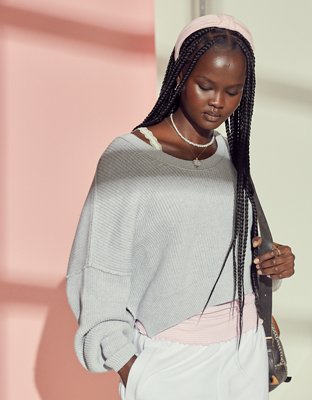 Aerie Beyond Cropped Sweater