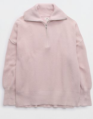 Aerie Cable Car Quarter Zip Sweater curated on LTK