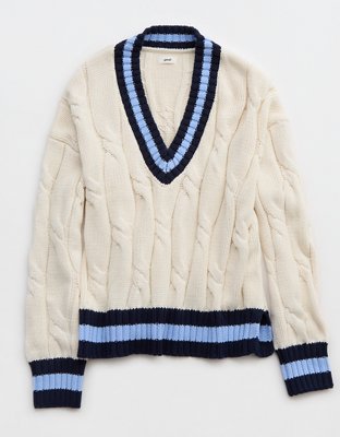 【8月末まで】 aere V-neck jersey one-pierce 8月末まで】 aere V-neck jersey one-pierce Aerie Cropped Cable V