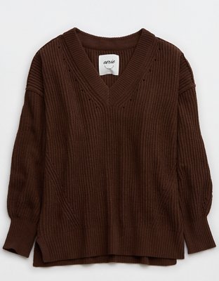 Женские свитеры Aerie Beyond Chenille V-Neck Sweater — фото 3