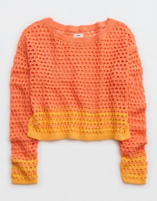 Aerie Crochet Vacay Sweater