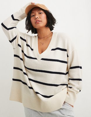 Aerie Oversized V-Neck Sweater