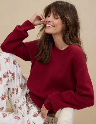 Aerie cropped sweatshirt best sale