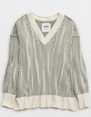 Aerie Beyond Chenille V-Neck Sweater