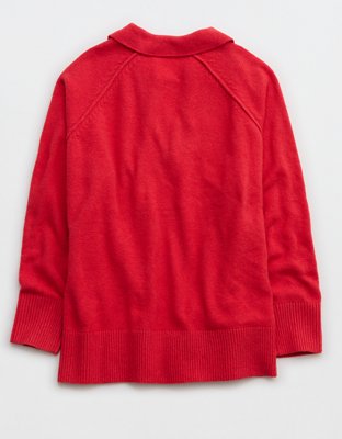 Aerie unREAL Polo Sweater