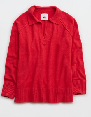 Aerie unREAL Polo Sweater
