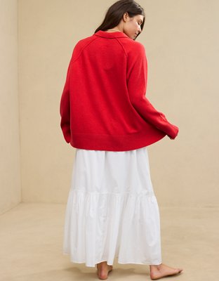 Aerie unREAL Polo Sweater