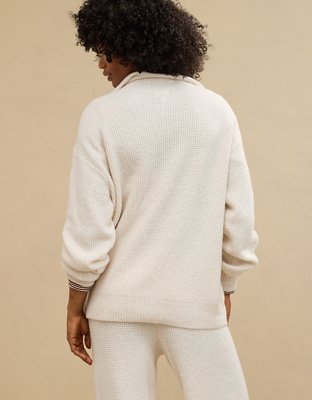 Aerie CozyUp Button Sweater