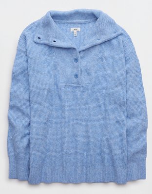 Aerie CozyUp Button Sweater