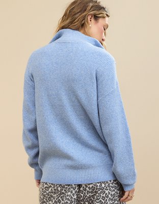 Aerie CozyUp Button Sweater