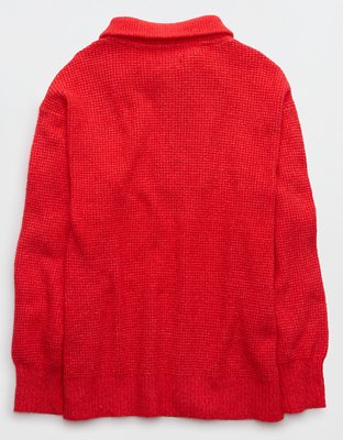 Aerie CozyUp Button Sweater