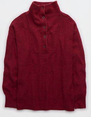 Aerie CozyUp Button Sweater