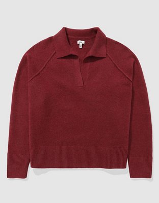 Aerie unREAL Polo Sweater