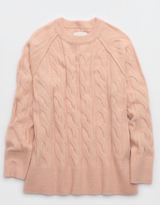 Aerie Unreal Cable Crew Sweater