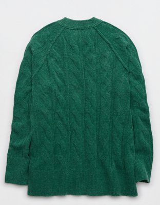 Aerie Unreal Cable Crew Sweater