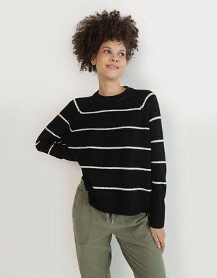 Aerie unREAL Cable Crewneck Sweater