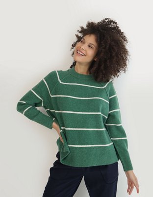 Aerie unREAL Cable Crewneck Sweater