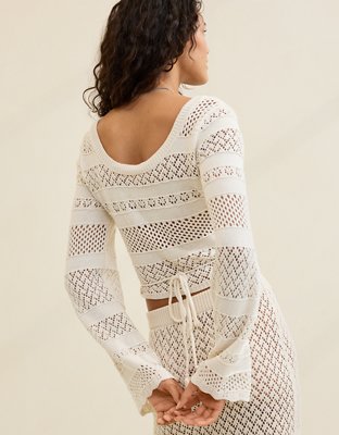 Chandail cache-cœur réversible au crochet Aerie