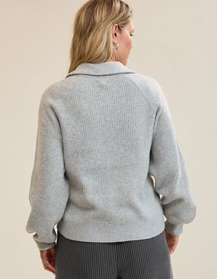 Aerie Classic Quarter Button Sweater