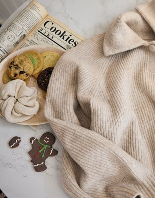 Aerie Classic Quarter Button Sweater