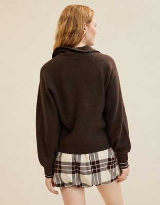Aerie Classic Quarter Button Sweater