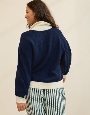 Aerie Classic Quarter Button Sweater