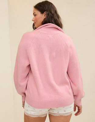 Aerie Classic Quarter Button Sweater
