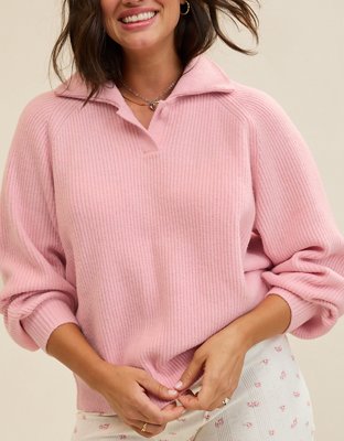 Aerie Classic Quarter Button Sweater