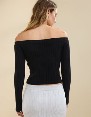 Aerie Late Night Cold Shoulder Sweater