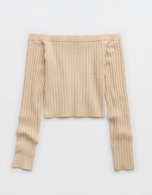 Aerie Late Night Cold Shoulder Sweater