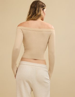 Aerie Late Night Cold Shoulder Sweater