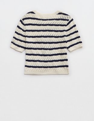 Aerie Fitted Short Sleeve Sweater