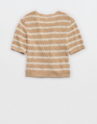 Aerie Fitted Short Sleeve Sweater