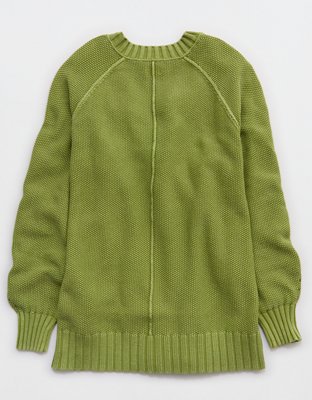 Aerie Vintage Cotton V Neck Sweater