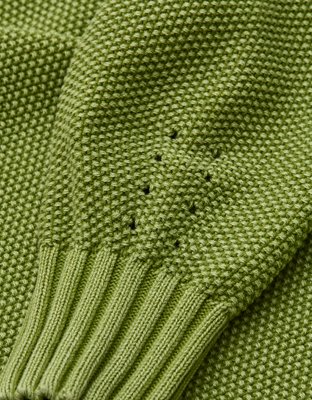 Aerie Vintage Cotton V Neck Sweater