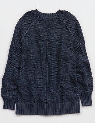 Aerie Vintage Cotton V Neck Sweater