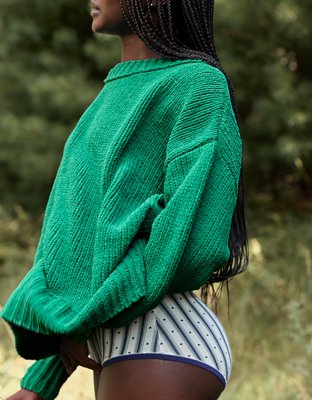 Aerie Like Candy Crew Sweater