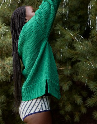 Aerie Like Candy Crew Sweater