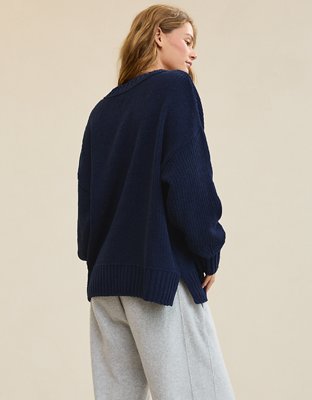 Aerie Like Candy Crew Sweater