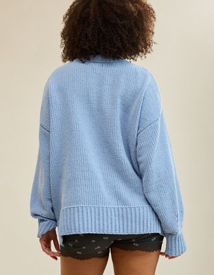 Aerie Like Candy Crew Sweater