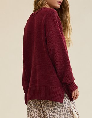 Aerie Like Candy Crew Sweater