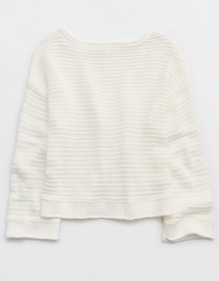 Aerie Sunkissed Textured Off-The-Shoulder Sweater
