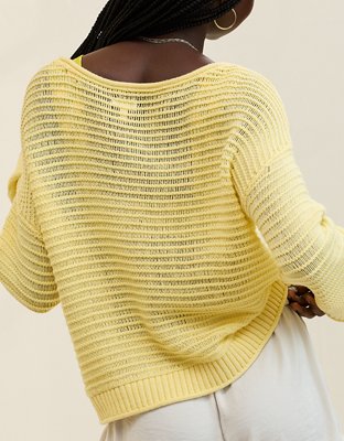 Aerie Sunkissed Textured Off-The-Shoulder Sweater | Aerie