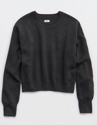 Aerie Cropped Crew Sweater
