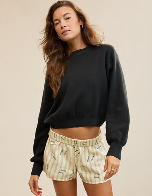 Aerie Cropped Crew Sweater