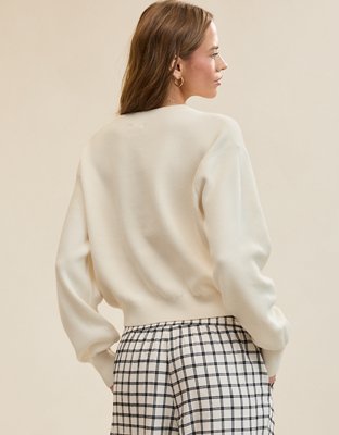 Aerie Cropped Crew Sweater
