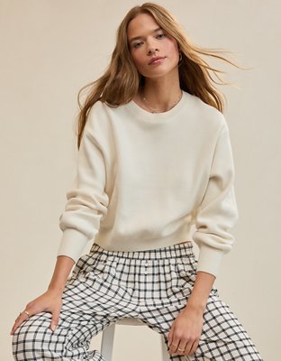 Aerie Cropped Crew Sweater