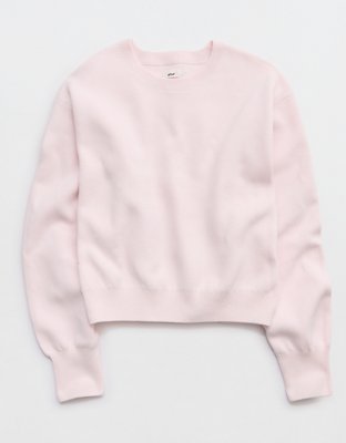 Aerie Cropped Crew Sweater