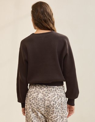 Aerie Cropped Crew Sweater